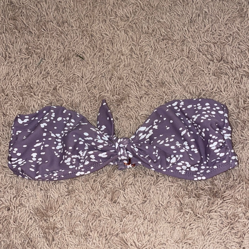 Salt & Sunshine bandeau bikini top pebble pattern